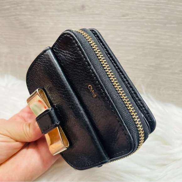 Chloe small leather zip black Wallet - Picture 8 of 16